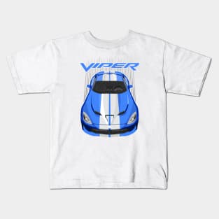 Viper SRT-blue and white Kids T-Shirt